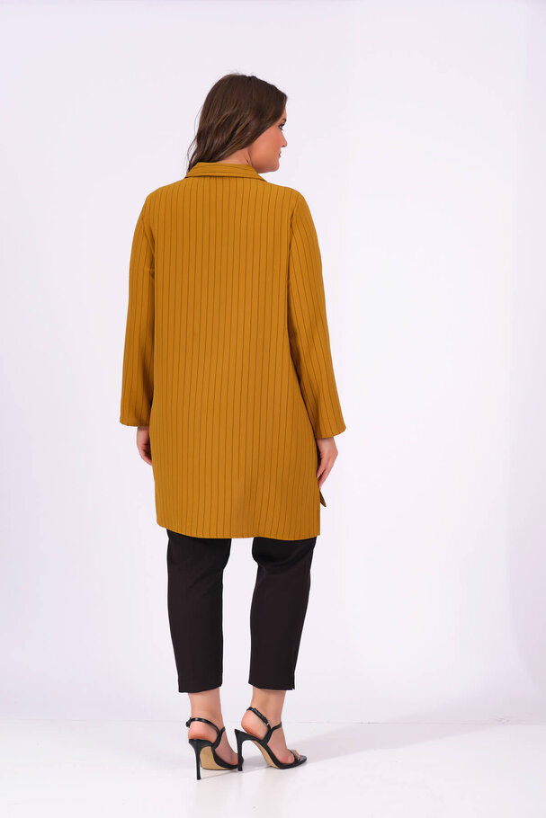 STRIPED SNAP BUTTON SHIRT