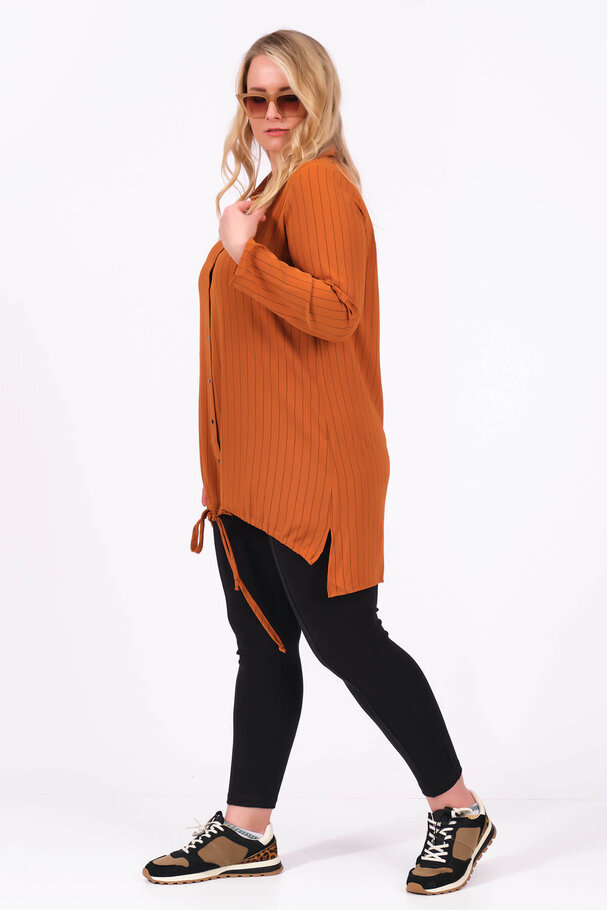 STRIPED SNAP BUTTON SHIRT