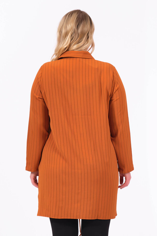 STRIPED SNAP BUTTON SHIRT
