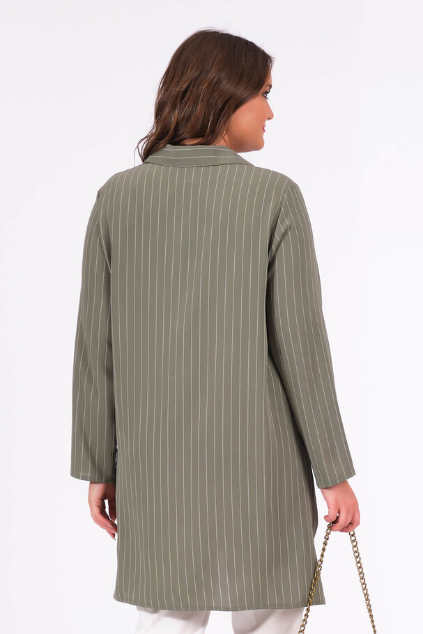 STRIPED SNAP BUTTON SHIRT