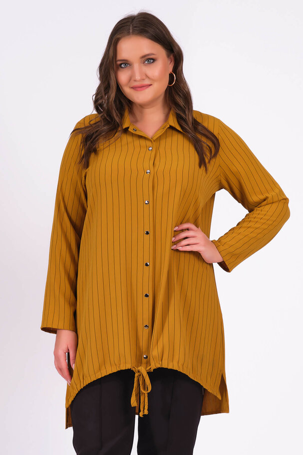 STRIPED SNAP BUTTON SHIRT