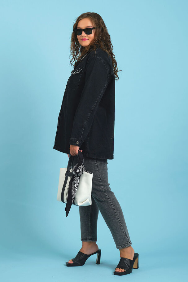 STUDDED DENIM JACKET