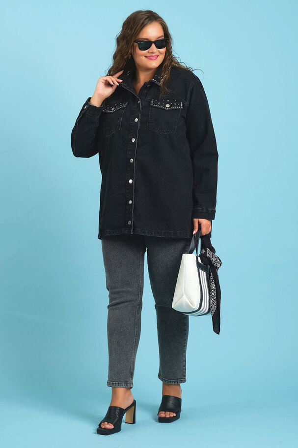 STUDDED DENIM JACKET