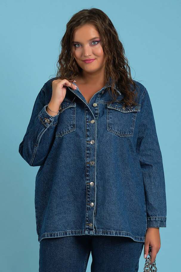 STUDDED DENIM JACKET