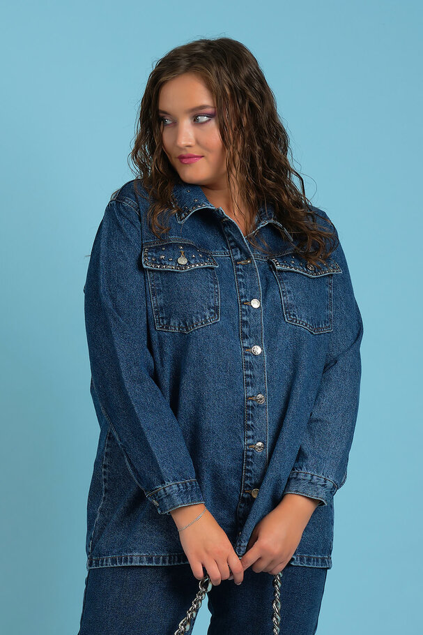 STUDDED DENIM JACKET