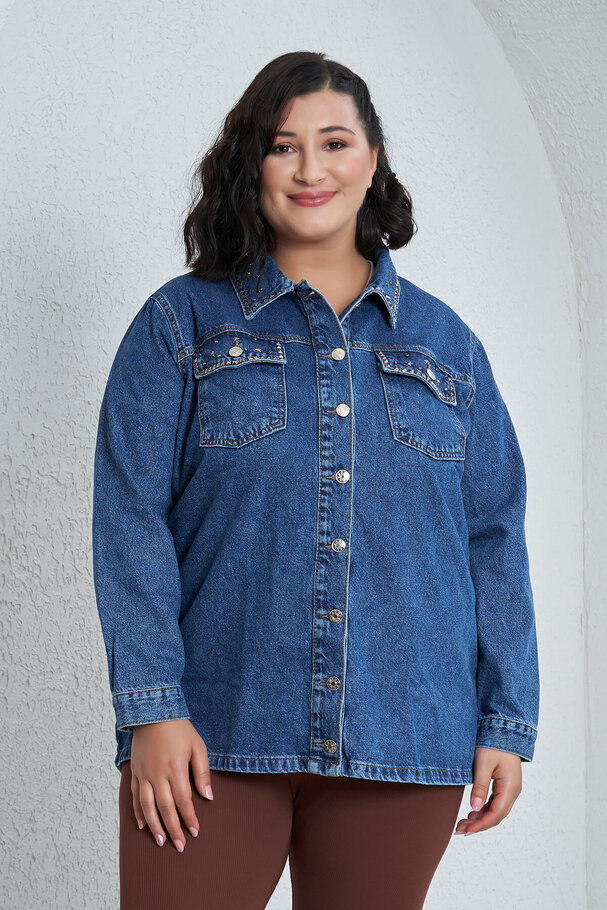 STUDDED DENIM JACKET