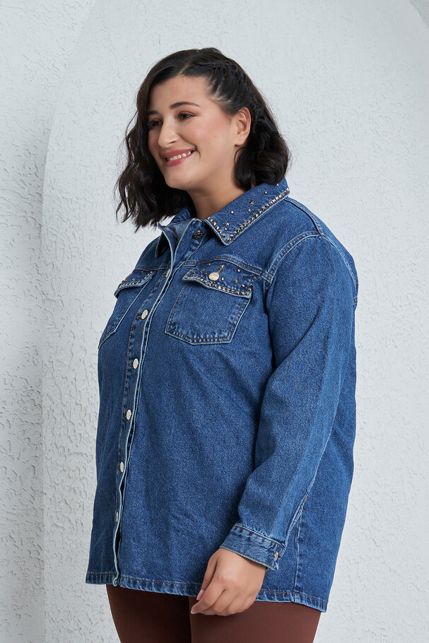 STUDDED DENIM JACKET