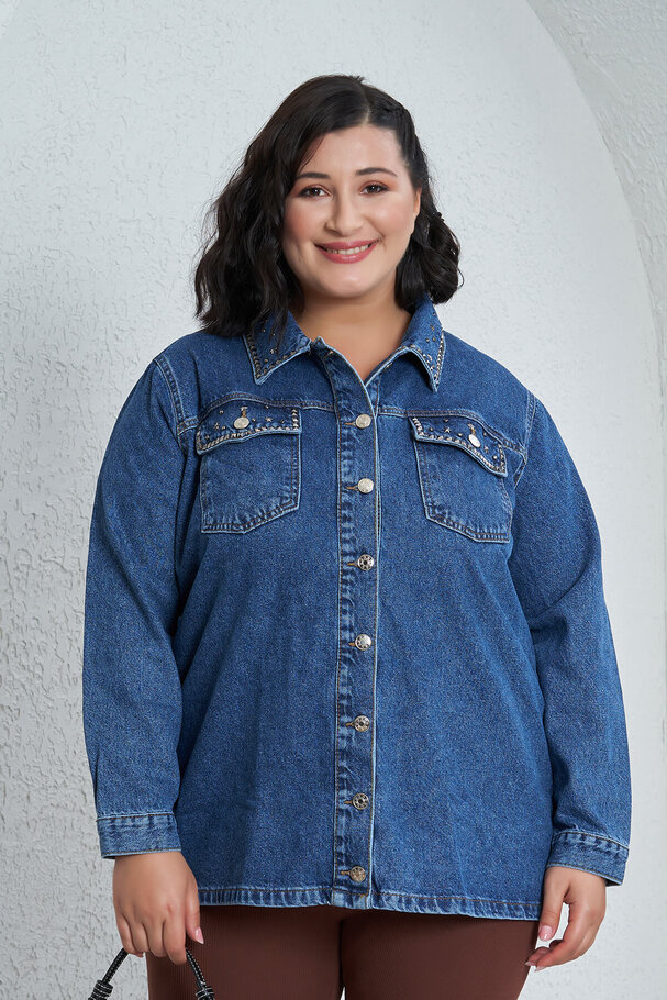 STUDDED DENIM JACKET