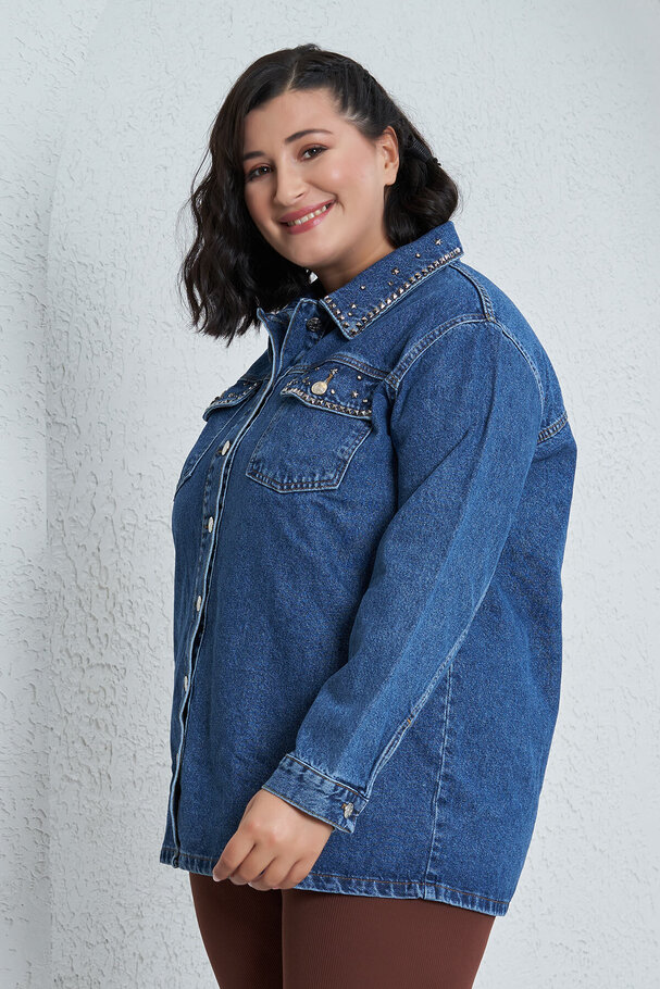 STUDDED DENIM JACKET