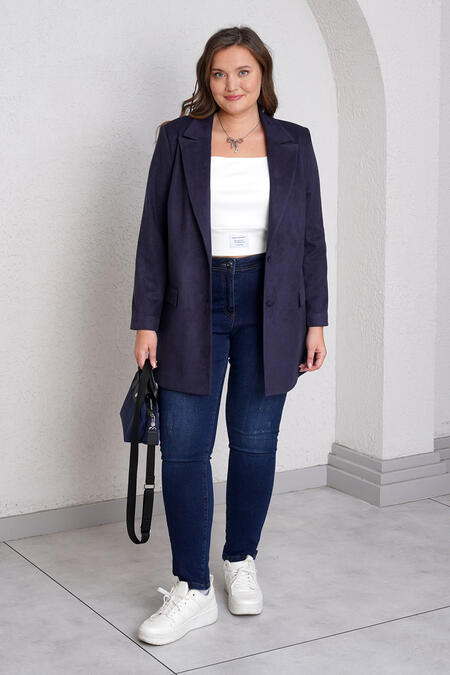 Büyük Moda - SUEDE BLAZER (1) Büyük Moda - SUEDE BLAZER (1)