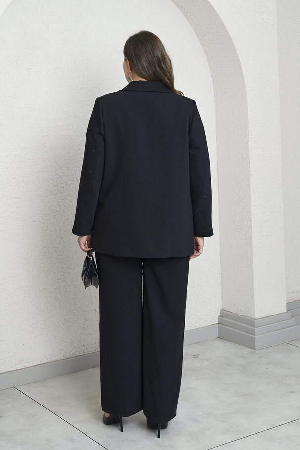 TAŞLI KREP BLAZER CEKET