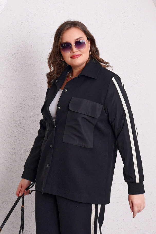 TECHNICAL JACKET WITH STRIPE DETAIL
