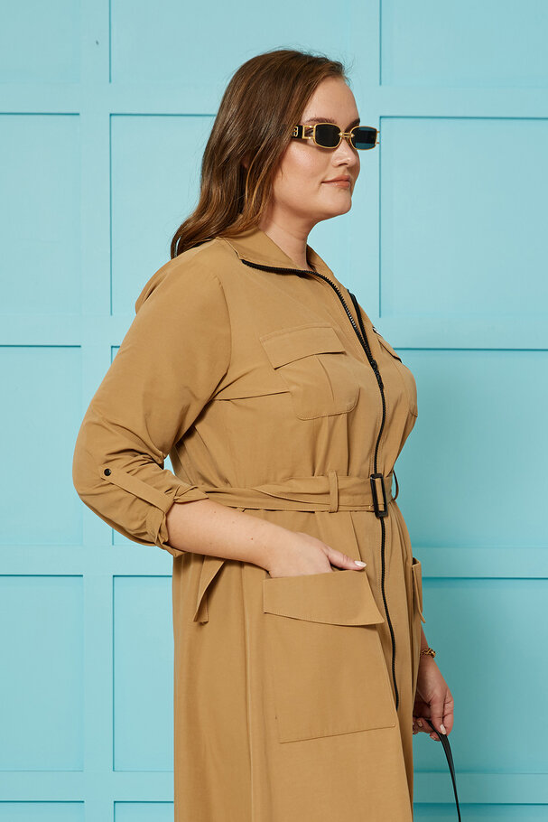 TRENCH DRESS WITH BELT