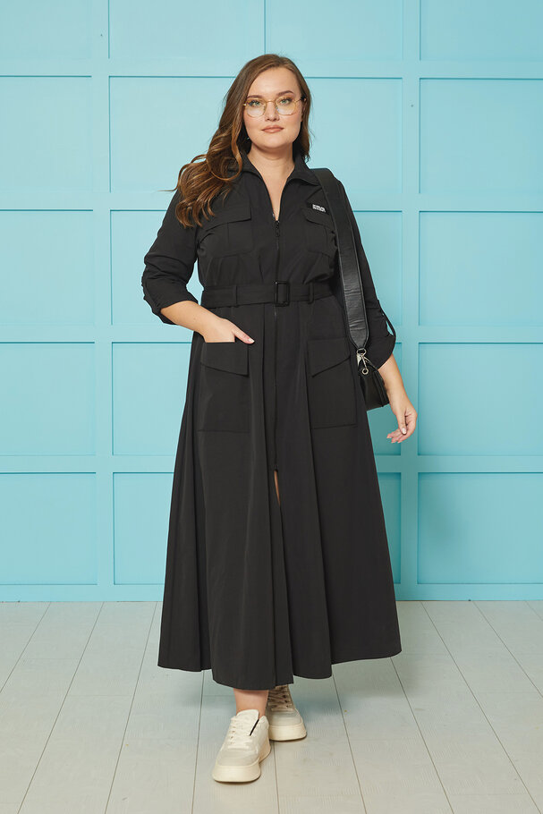 TRENCH DRESS WITH BELT