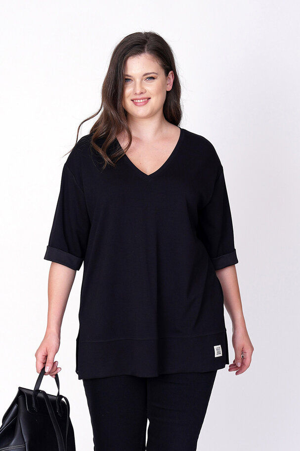 V-NECK BASIC MODAL T-SHIRT