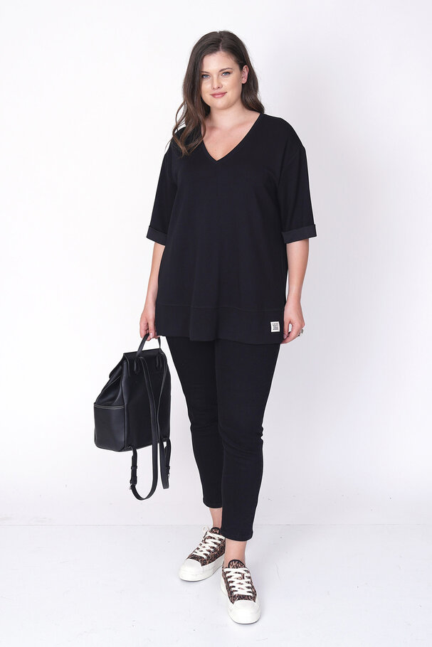 V-NECK BASIC MODAL T-SHIRT