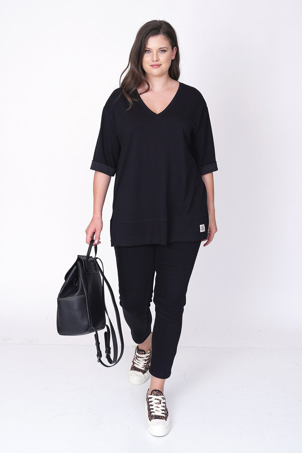 V-NECK BASIC MODAL T-SHIRT