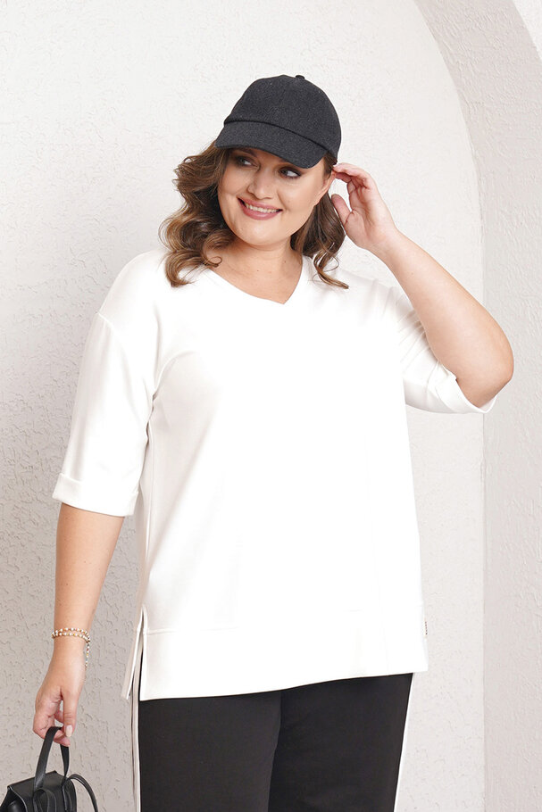 V-NECK BASIC MODAL T-SHIRT