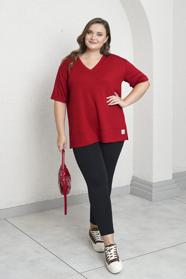 V-NECK BASIC MODAL T-SHIRT