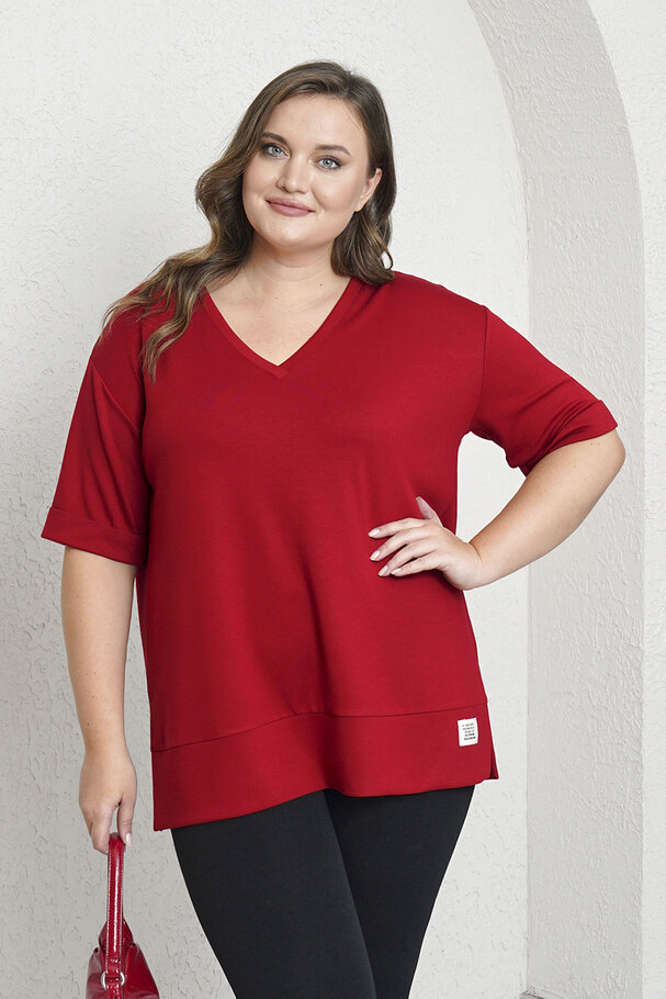 V-NECK BASIC MODAL T-SHIRT