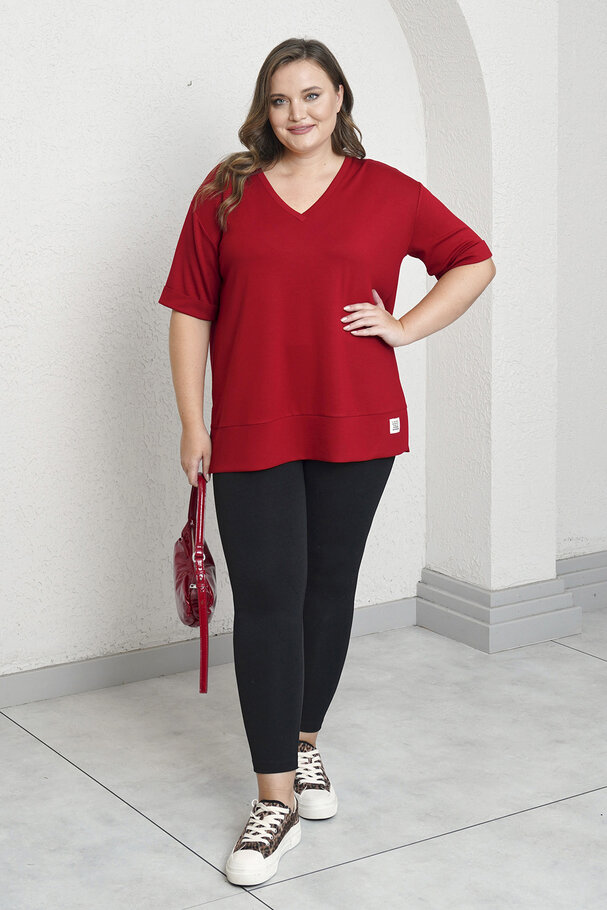V-NECK BASIC MODAL T-SHIRT