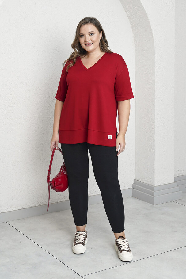 V-NECK BASIC MODAL T-SHIRT