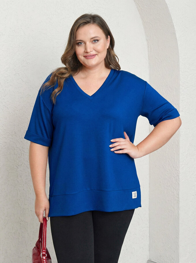 V-NECK BASIC MODAL T-SHIRT