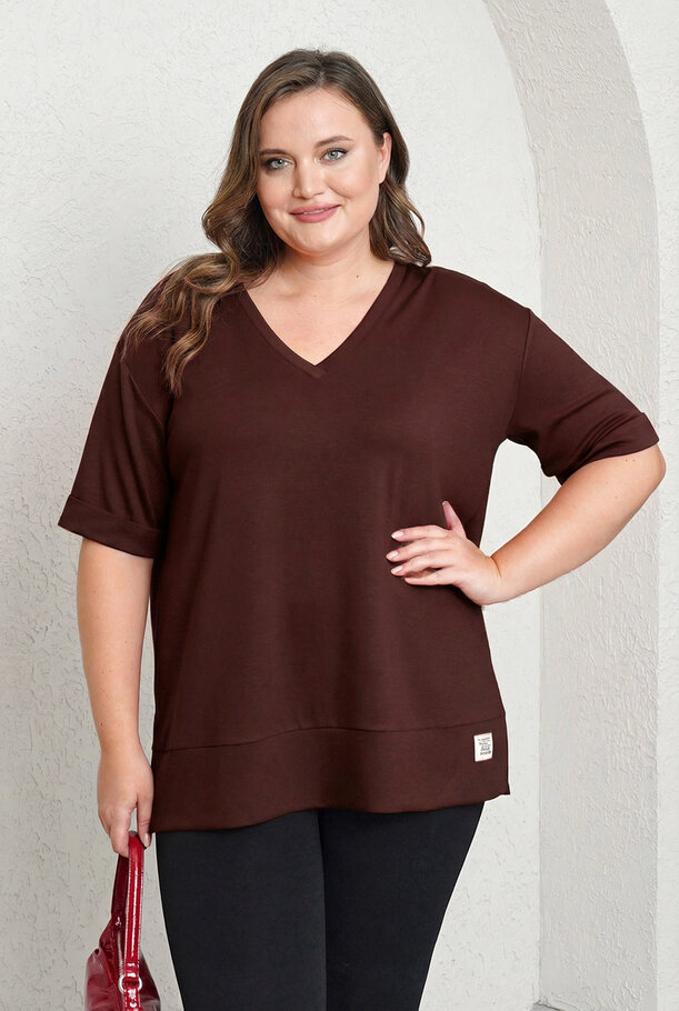 V-NECK BASIC MODAL T-SHIRT