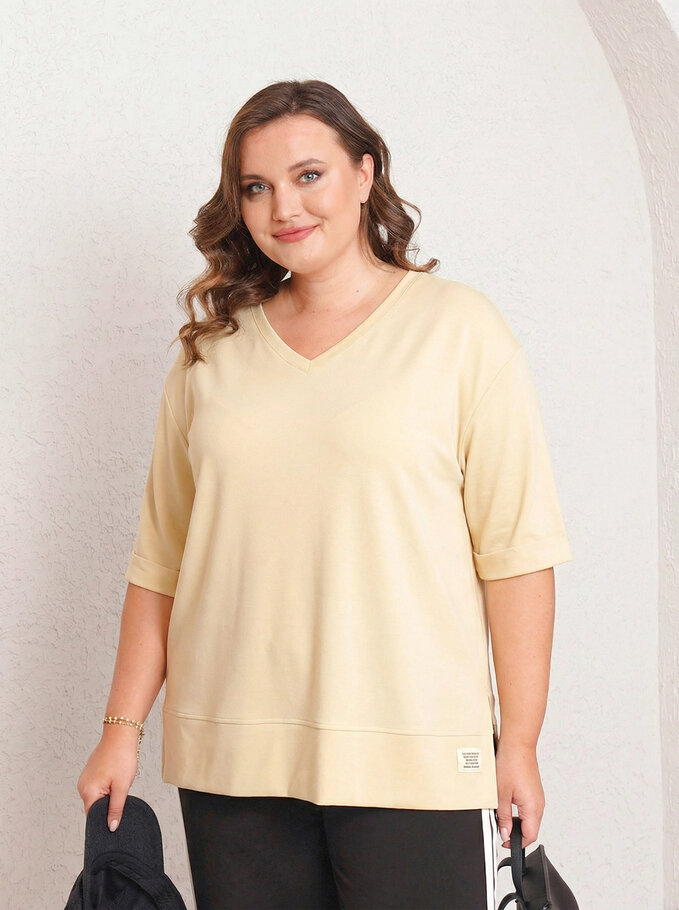 V-NECK BASIC MODAL T-SHIRT