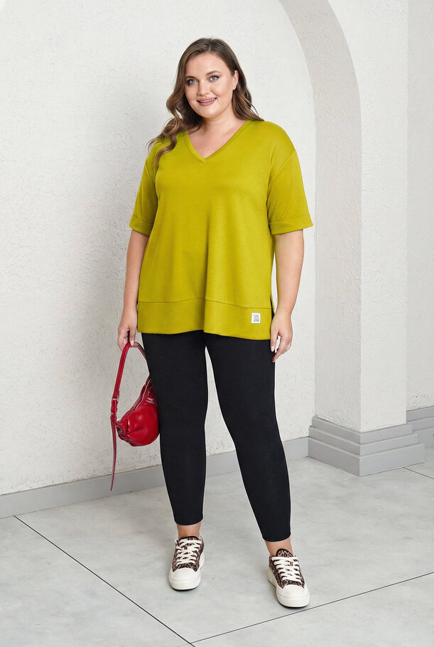 V-NECK BASIC MODAL T-SHIRT