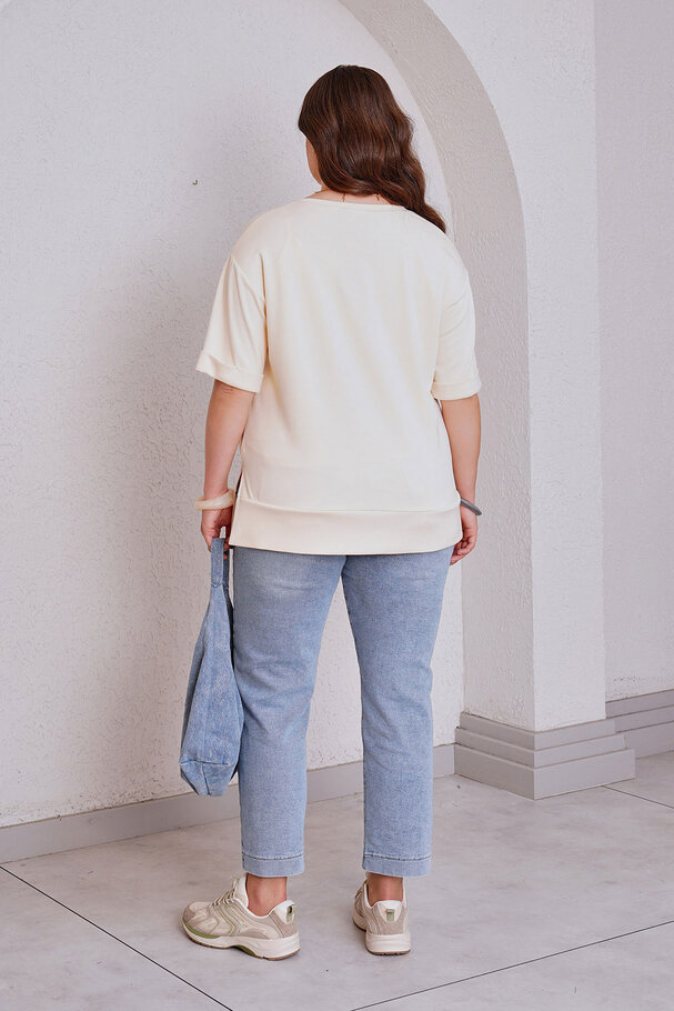V-NECK BASIC MODAL T-SHIRT