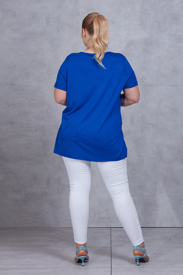 V-NECK BASIC T-SHIRT WITH VENTS