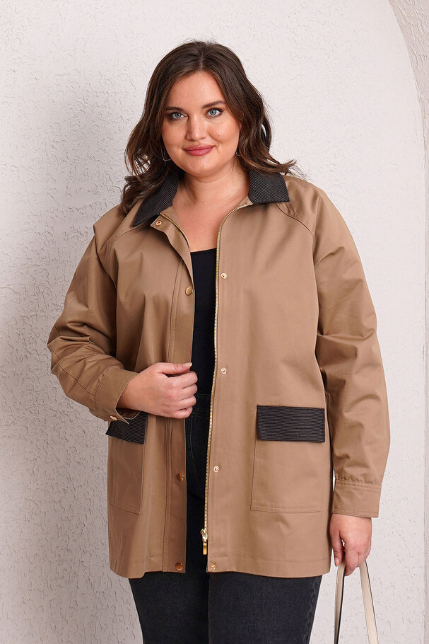 VELVET DETAILED TRENCH COAT