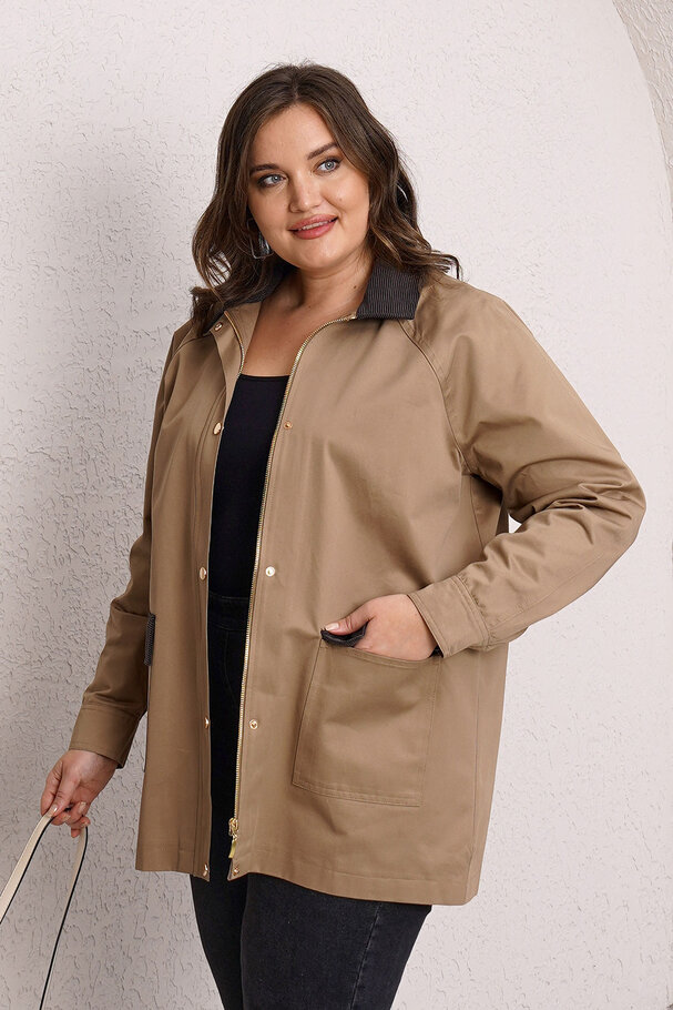 VELVET DETAILED TRENCH COAT