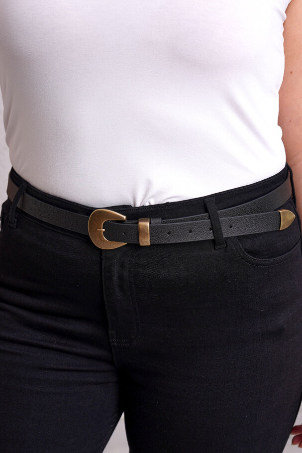 VINTAGE METAL TOKALI SUNİ DERİ KEMER