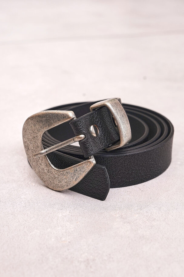 VINTAGE METAL TOKALI SUNİ DERİ KEMER