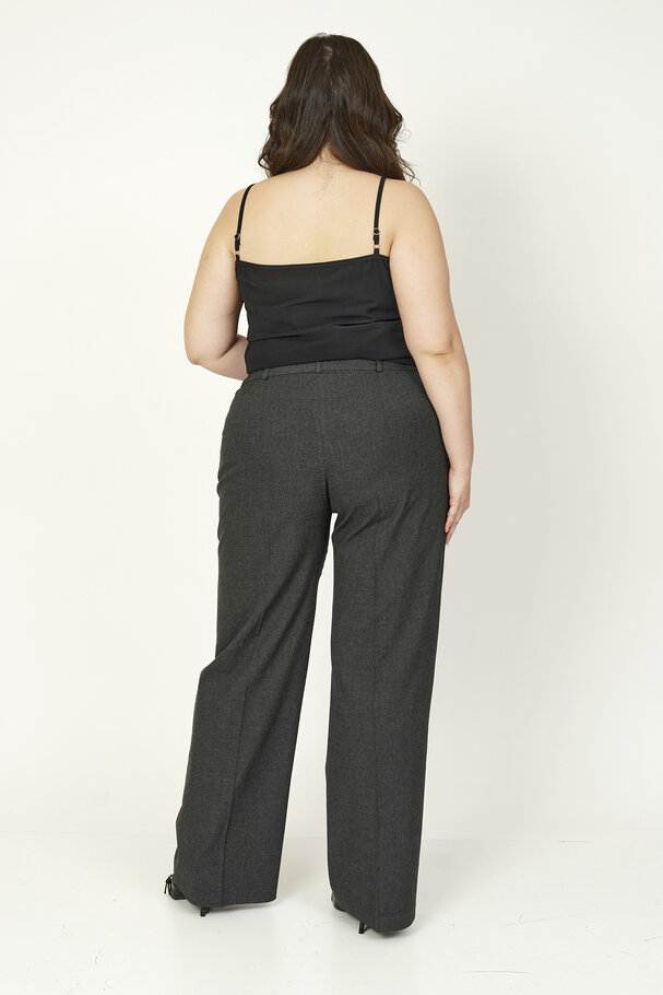WIDE-LEG HEAVY FABRIC TROUSERS