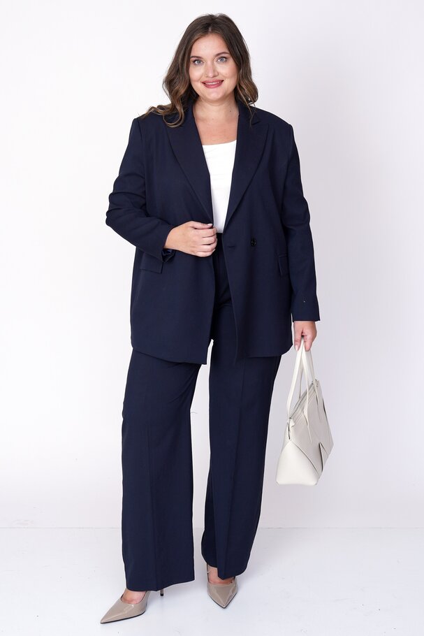 WIDE-LEG HEAVY FABRIC TROUSERS