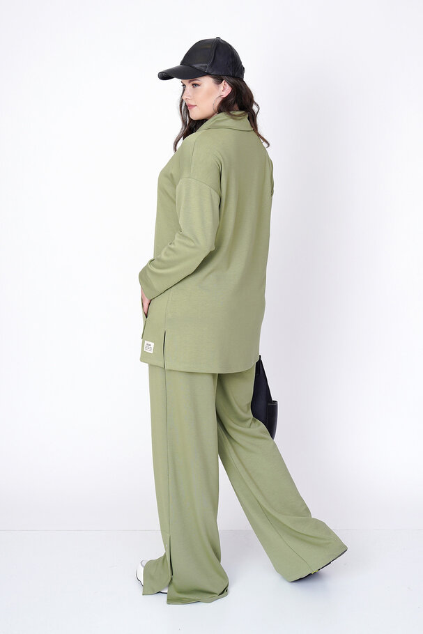 YAKASI ÇITÇIT DETAYLI MODAL SWEATSHIRT