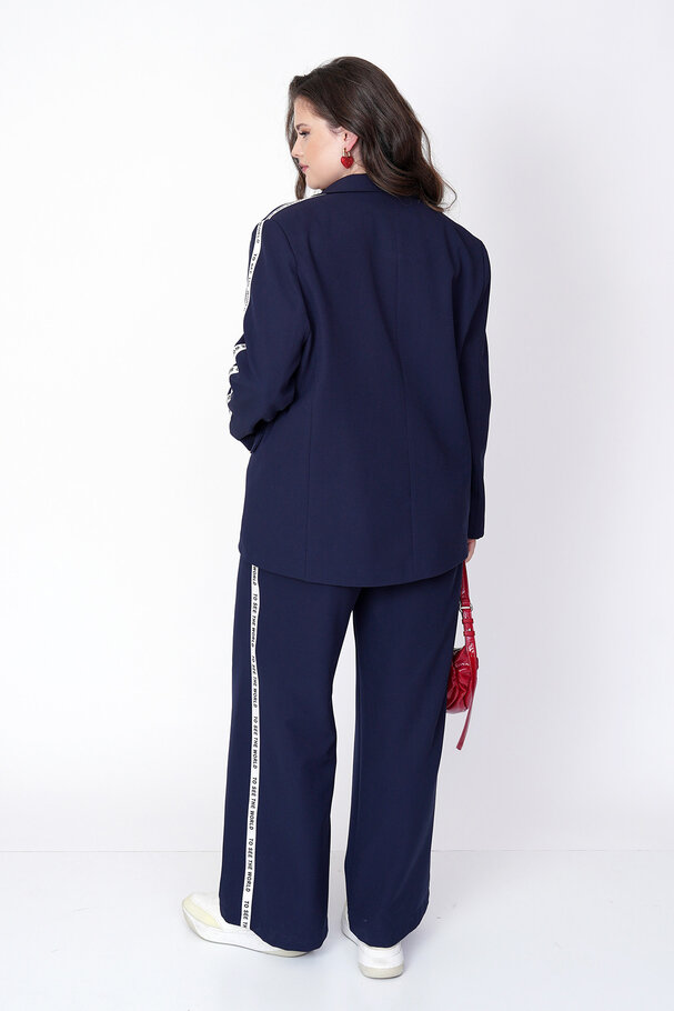 YANI ŞERİT DETAYLI BLAZER CEKET