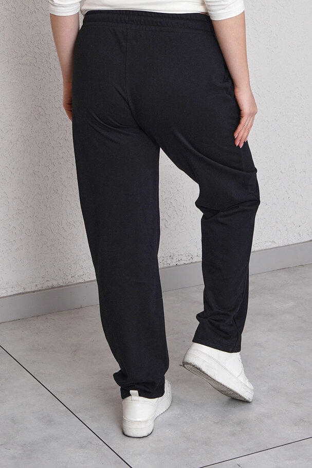 YAZI BASKILI PAMUK JOGGER PANTOLON