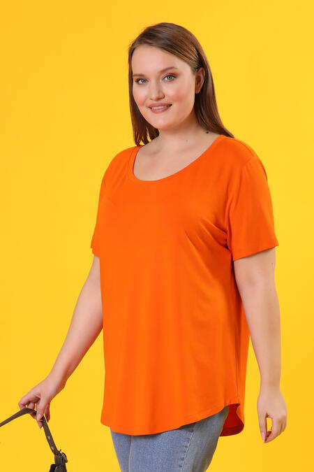 Büyük Moda - YUVARLAK YAKA BASIC TİŞÖRT (1)